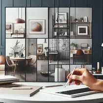 Колладж из фото разных комнат