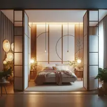 Уютный интерьер спальни