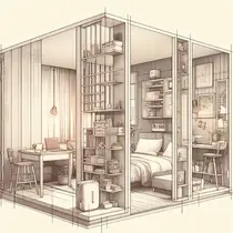 Набросок интерьера квартиры