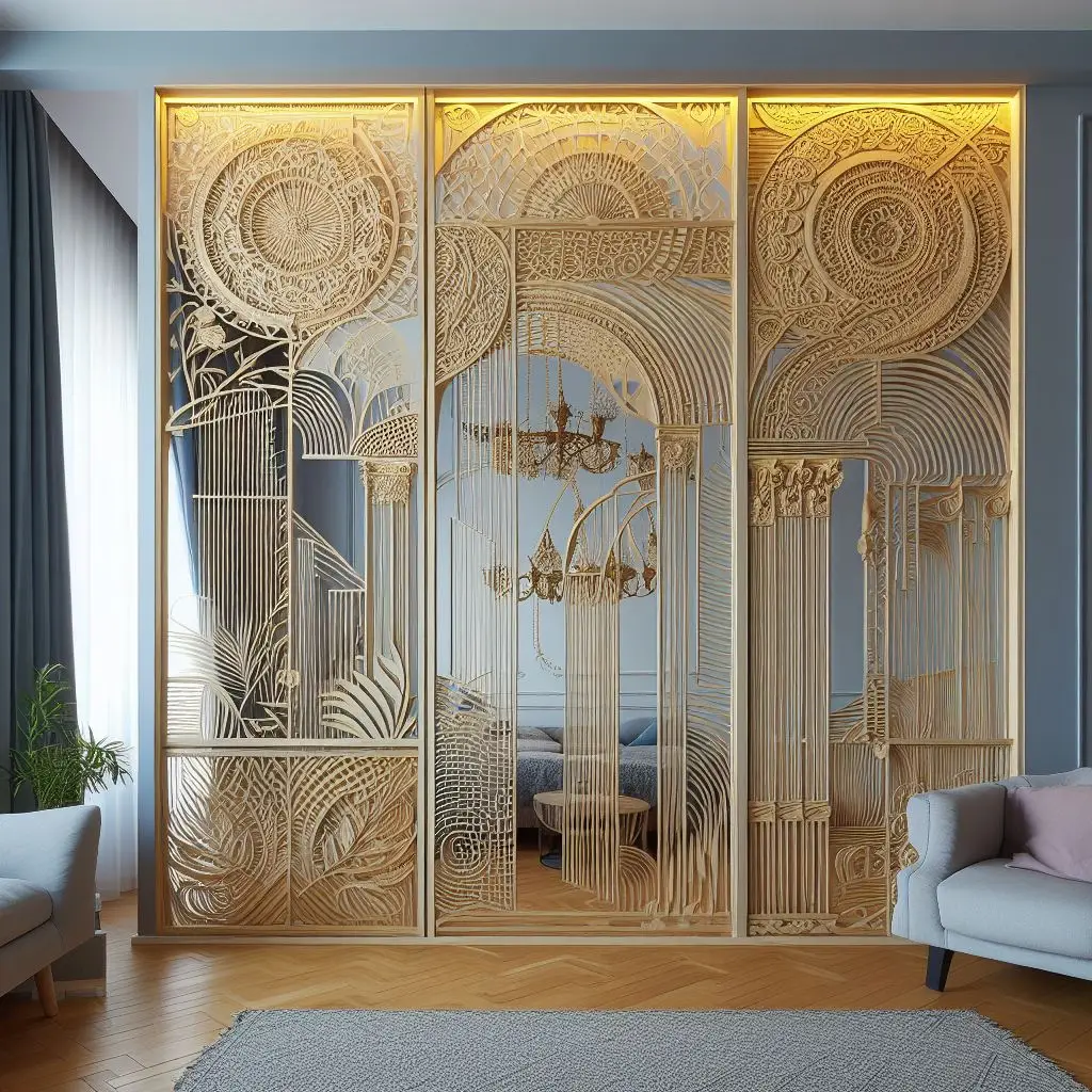 Необычная перегородки из золота