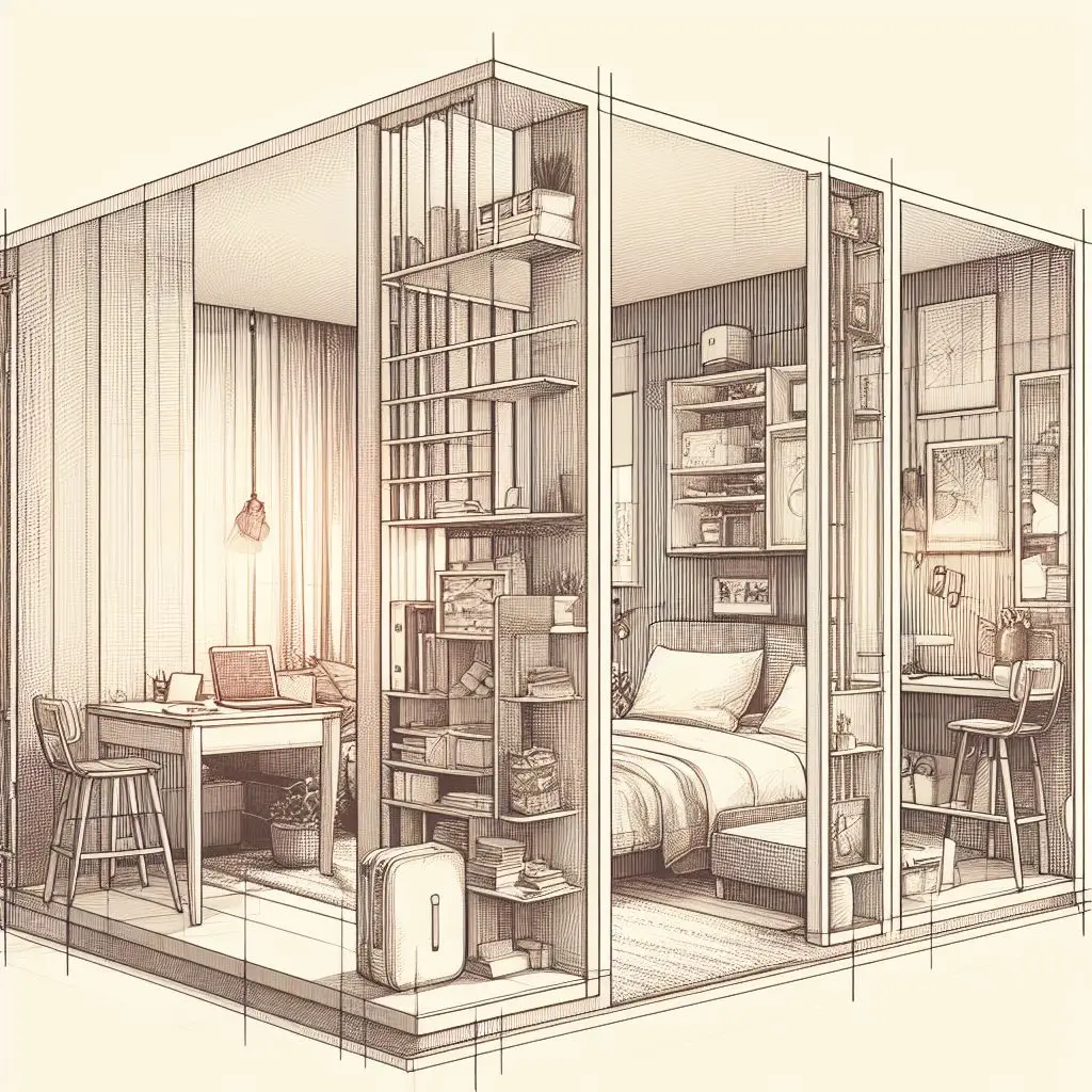 Набросок интерьера квартиры